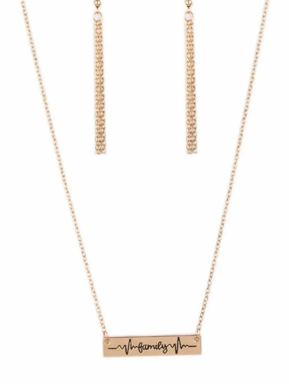 Family - Necklace Set - Gold